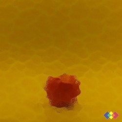 Cathédrale Aqua Ambre 30x30cm