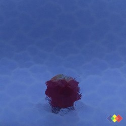 Cathédrale Aqua Bleu 30x30cm