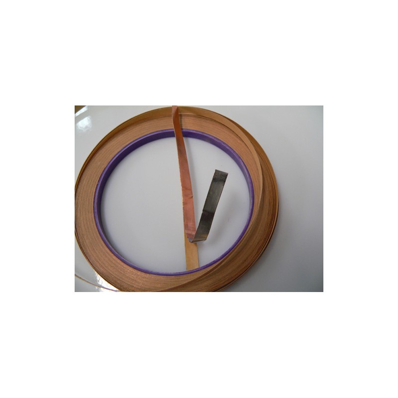 cuivre adhésif argenté Edco 6.35mm