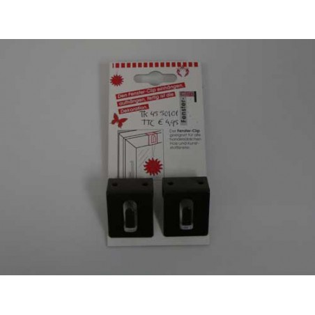 support à clipser sur fenêtre - marron