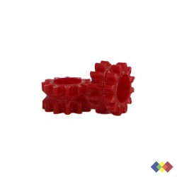 Poulie rouge crantée pour...